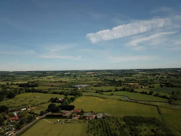 Captured overlooking Staplehurst and surrounding Kent countryside