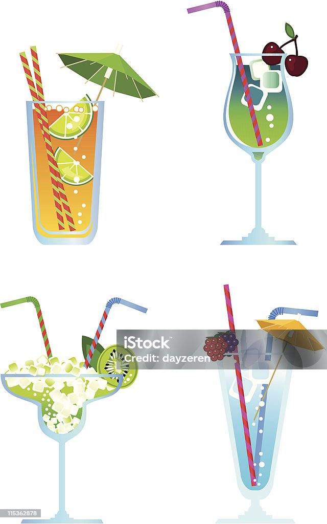 Des Cocktails - clipart vectoriel de Alcool libre de droits