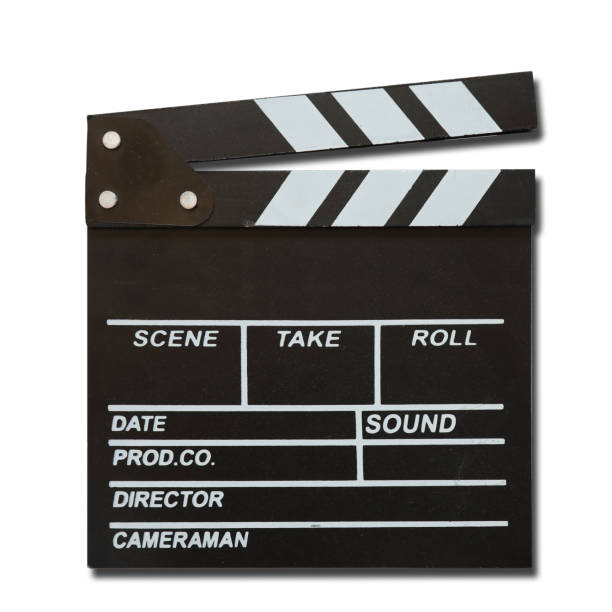 istock Film slate clapboard blank template 1153630947