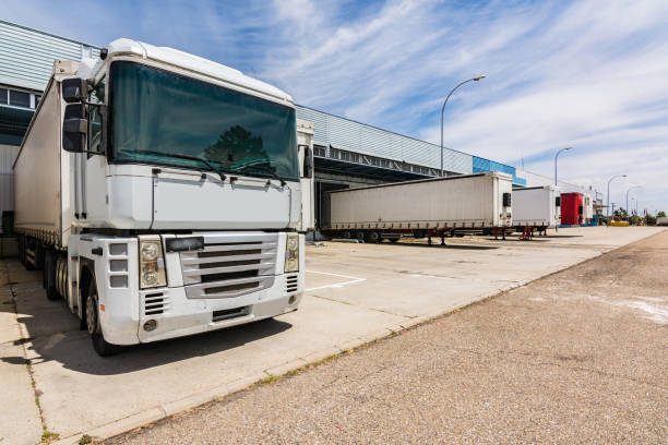 istock Rest area for trucks and containers 1153631062