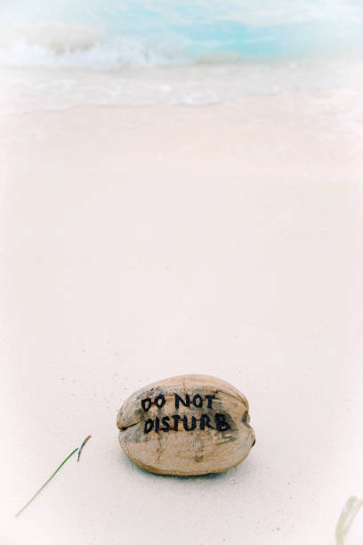 istock Do Not Disturb Sign on the beach, Maldives. Privacy concept. 1153632003