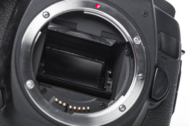 istock Closeup view of digital camera 1153635003