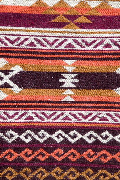 istock Traditional Georgian carpet with typical geometrical pattern 1153637576