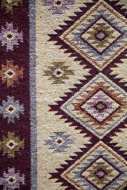 istock Traditional Georgian carpet with typical geometrical pattern 1153637578
