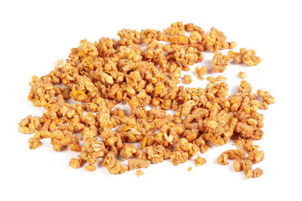 istock Oat Granola breakfast cereal isolated on white background 1153637710