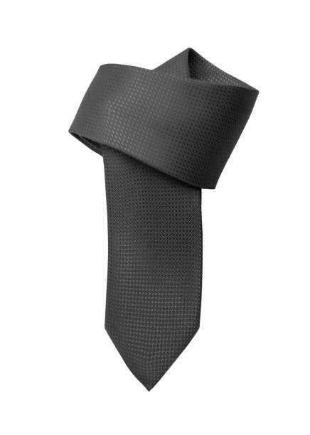 istock Black tie close up on white background 1153639898
