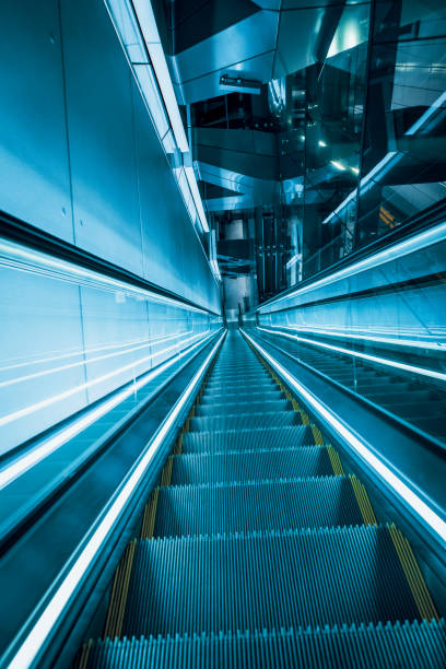 istock View of escalator in modern station 1153640346