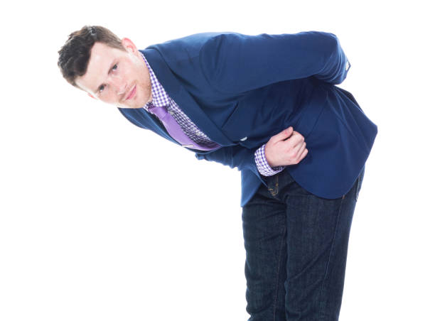 istock Side view of businessman bowing 1153646835