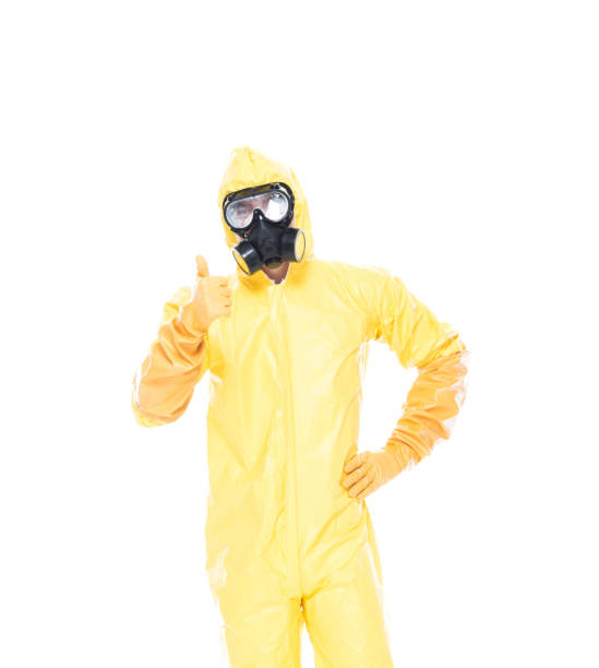 istock Man in protective clothing with thumbs up 1153646970