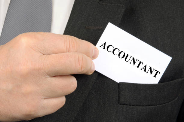 istock Accountant business card 1153648612