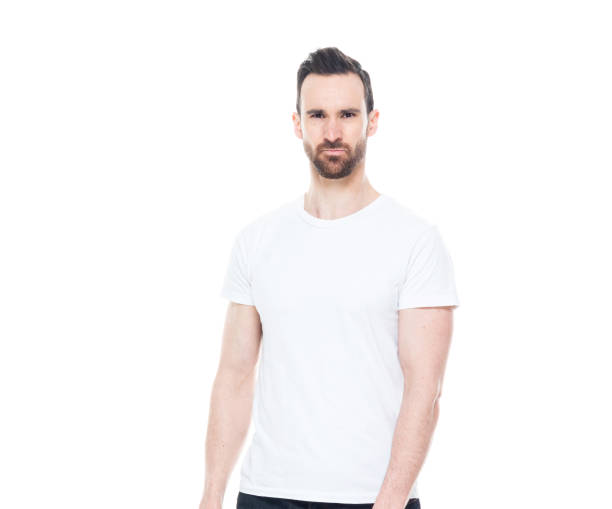 istock Handsome man in white shirt and jeans 1153649991