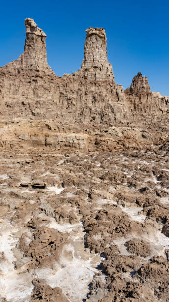 Salt concretions in Dallol site in the Danakil Depression in Ethiopia, Africa Salt concretions in Dallol site in the Danakil Depression in Ethiopia in Africa. dallol ethiopia stock pictures, royalty-free photos & images