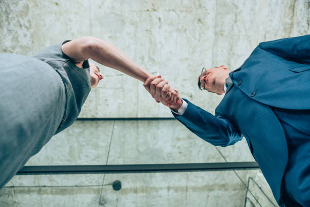 Businesspeople shaking hands