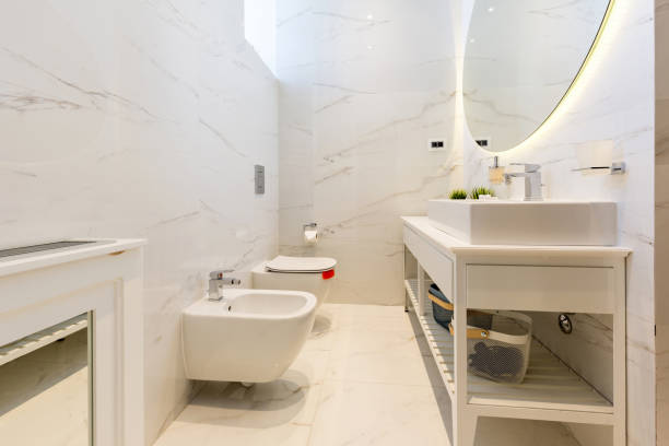 istock Interior of a luxury hotel bathroom 1153666438