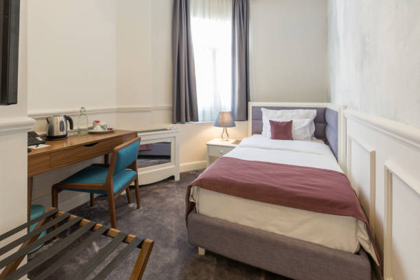 istock Interior of a luxury hotel bedroom 1153667683