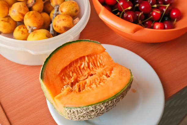 fresh spring fruit arranged on the table