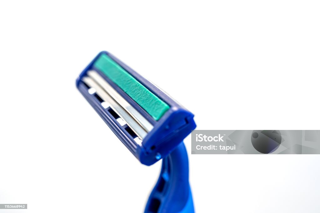 Blue Razor Backgrounds Blue Razor Isolated On White Background With Clipping Path Stock Photo ...