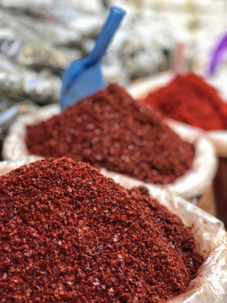 istock Flaked red pepper in the bazaar in Turkey 1153669022