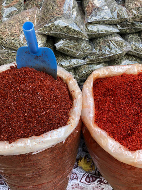 istock flaked red pepper in the bazaar in Turkey 1153669032