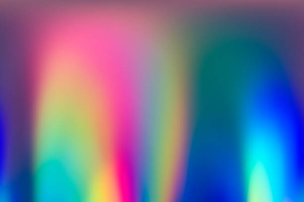 imagen de fondo holográfica vaporwave abstracta de colores del espectro - lighting equipment neon light light abstract fotografías e imágenes de stock
