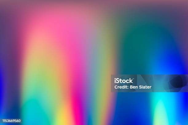 Abstract Vaporwave Holographic Background Image Of Spectrum Colors Stock Photo - Download Image Now