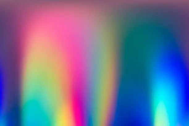 Photo of Abstract vaporwave holographic background image of spectrum colors