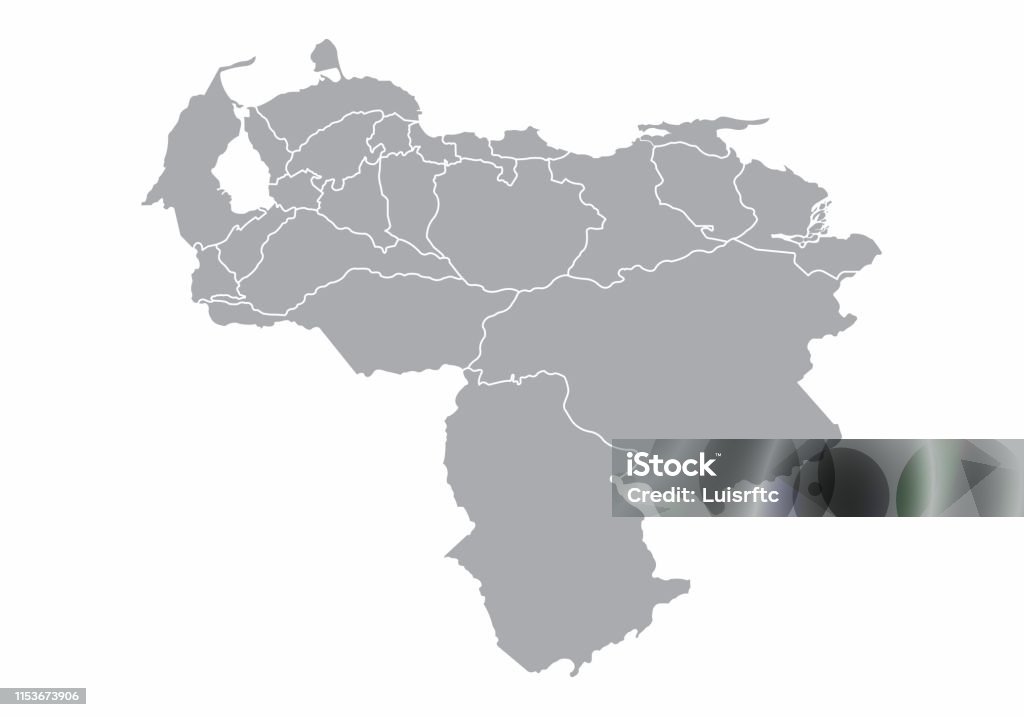 Mappa Delle Province Venezuelane - Immagini vettoriali stock e altre ...