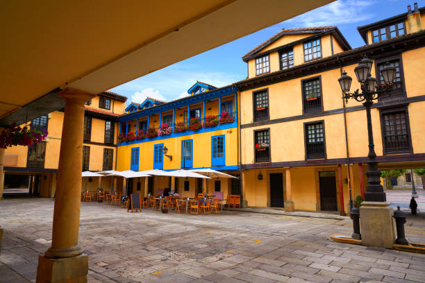 istock Oviedo fontan square in Asturias Spain 1153674090