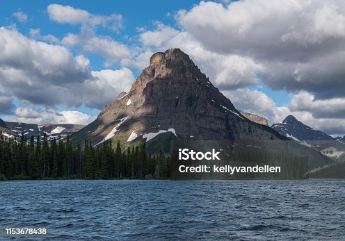 istock Swiftcurrent Lake and Grinnell Point After Sun Rise 1153678438