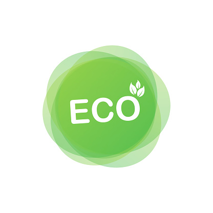 Eco icon, label. Organic tags. Natural product element Vector illustration