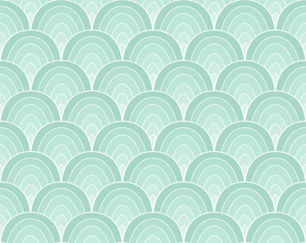 vector abstract seamless pattern. art deco style background. geometrische textur. - floral pattern decor art backgrounds stock-grafiken, -clipart, -cartoons und -symbole