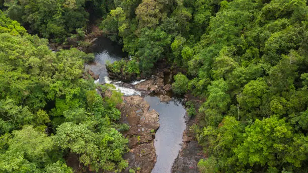 Photo of Aerial of Klong Plu waterfall, Koh Chang island