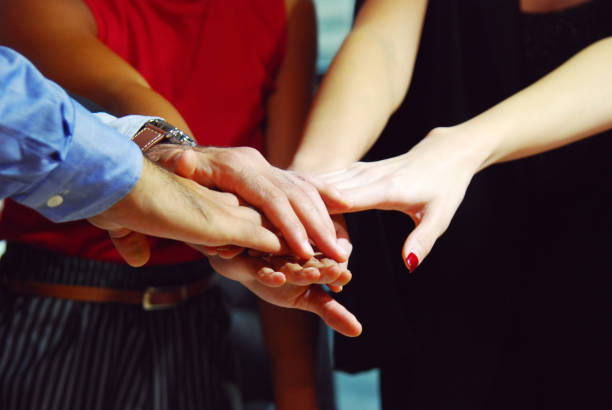 istock Close-up handshake for business teamwork concept in the offices. 1153687754