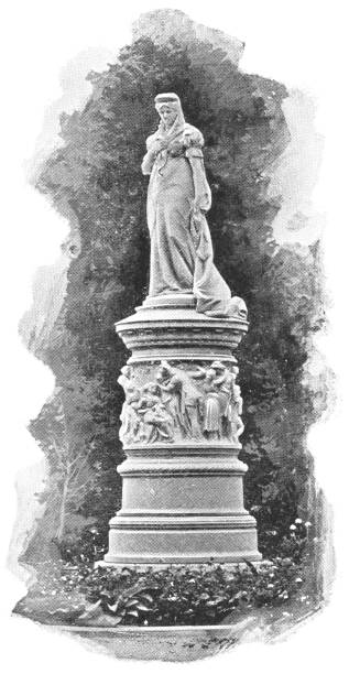 ilustrações de stock, clip art, desenhos animados e ícones de statute of queen louise of prussia at tiergarten park in berlin, germany - imperial germany 19th century - deutsches reich