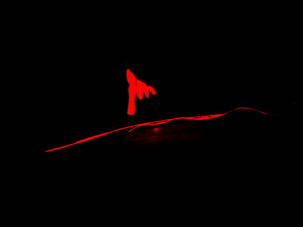 istock Abstraction red glow for design and decoration. 1153696513