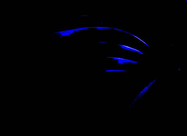 istock Abstraction of blue glow for design and decoration. 1153698167