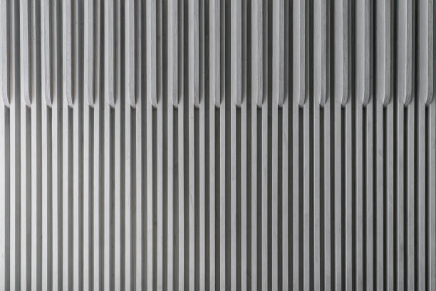 istock Wooden strip pattern in gray color /background texture / interior design material 1153698451
