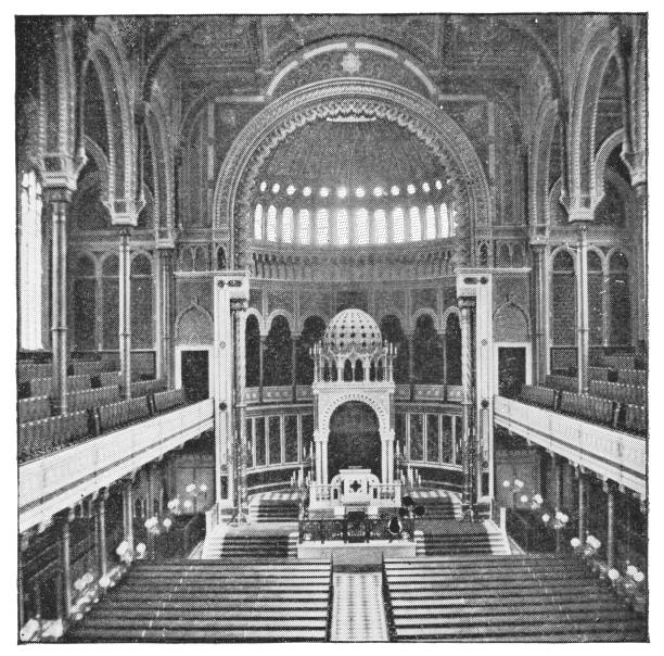 neue singe/nueva sinagoga en berlín, alemania-alemania imperial 19th siglo - deutsches reich fotografías e imágenes de stock