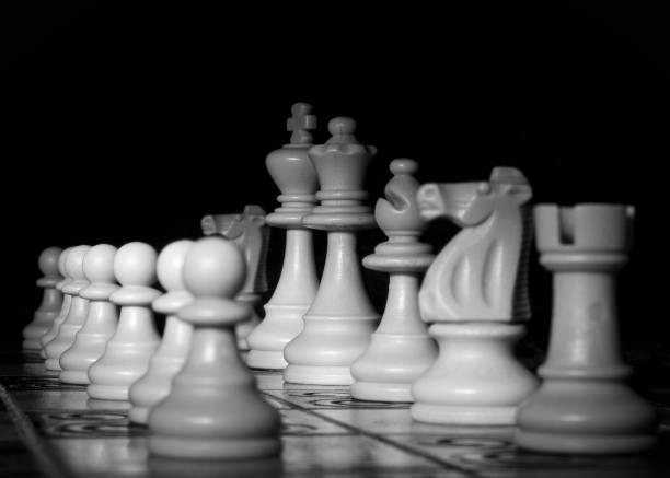 istock Chess photographed on a chessboard 1153704172