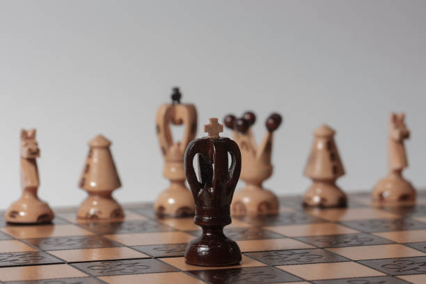 istock Chess strategy concept is on the chess board 1153705641