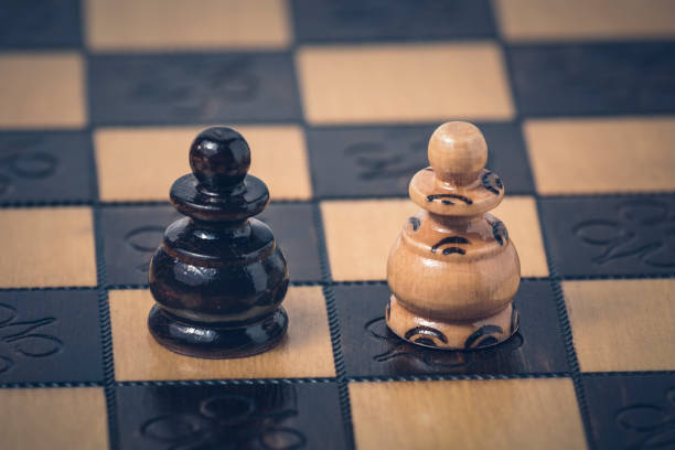 istock Chess strategy concept is on the chess board 1153705861