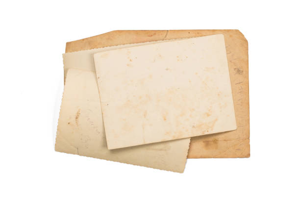 istock Old photo frame. Vintage paper. Retro card 1153706042