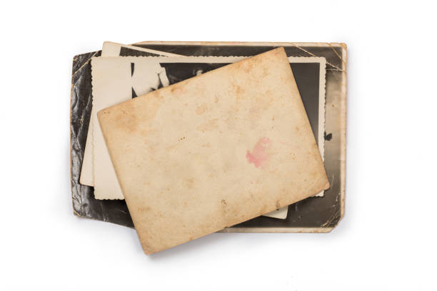 istock Stack of old photos with clipping path for the inside 1153706545