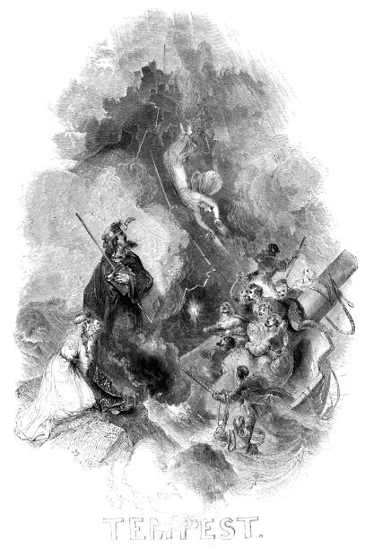 istock The Tempest with Scenes from the Play - Works of William Shakespeare 1153710050