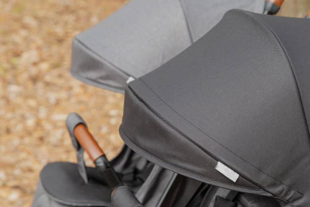 istock Original baby stroller, close-up details. New design 1153711084