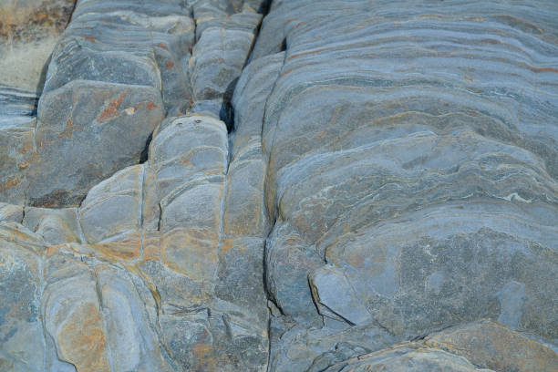 istock Slate stone texture in Playa las cathedrals Ribadeo 1153714394