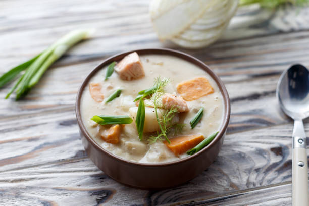 istock creamy seafood soup 1153714991
