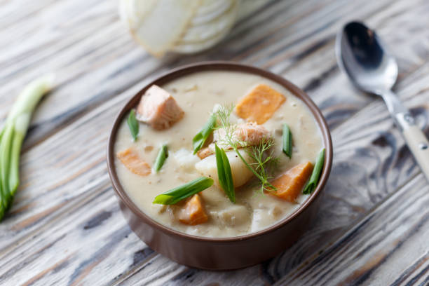 istock creamy seafood soup 1153714994