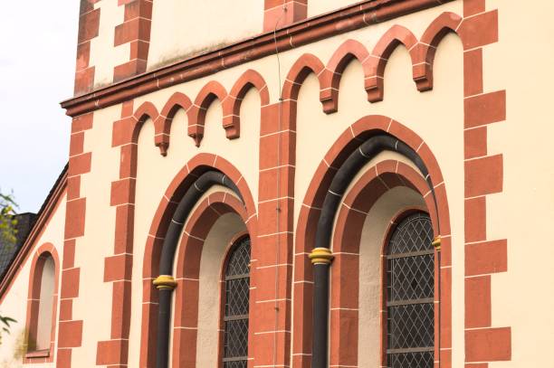 istock A copule of windows of a gothic tower - Medieval age (Bacharach, Germany, Europe) 1153715528