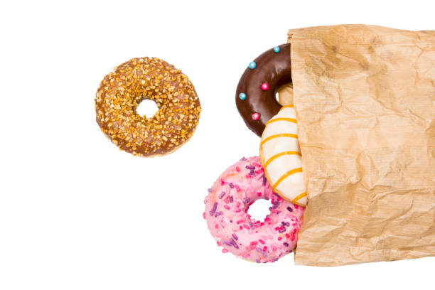 istock Beautiful delicious donut in the background 1153717470